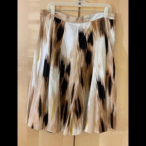 Skirt A Line-Full Cream Brown size 12